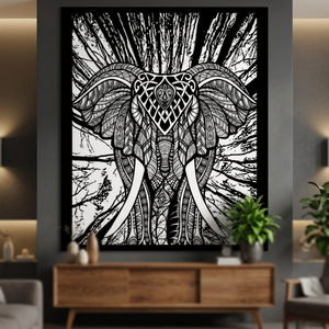 Elefante Hippie Boho Mandala tapiz impreso indio pared colgante playa tiro con doble Yoga Mat decoración estilo Hippie - Product Image 5