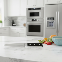 Couteau de cuisine à trois rivets en acier, très populaire, fabriqué en acier inoxydable 3Cr14 et 430, beau, durable et pratique