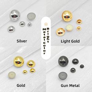 Tùy Chỉnh Nấm Đinh Tán Đinh Tán Cho Da Vành Đai Thời Trang Dome Vàng Mạ Điện Kim Loại Màu Nhựa Đinh Tán Cho Túi May Mặc - Product Image 3