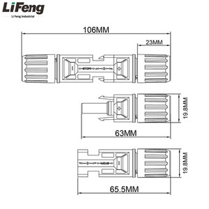 <span class=keywords><strong>Connecteurs</strong></span> de câbles solaires haute performance en cuivre étamé 1000V 30A <span class=keywords><strong>MC4</strong></span> pour câbles photovoltaïques 4/6mm² - Product Image 3
