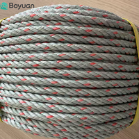 Corde en PP à 3 brins pour usage maritime, diamètre 14 mm, colorée, facile à assembler, haute flottabilité - Offre Spéciale