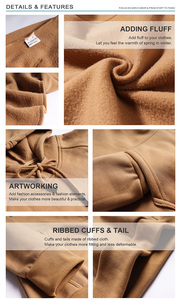 Capuchas Y Sudaderas De Hombre Personnalisé Brodé Gym Plussize Polyester Broderie Épais Français Terry À Capuche - Product Image 5