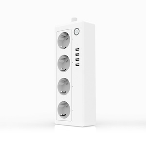 Prise intelligente Wi-Fi Tuya à quatre prises avec assistance vocale, 1,5 m, charge rapide USB, compatible UE uniquement, économique PST-SA-P702U - Product Image 1