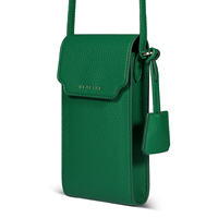 Sac à bandoulière de luxe en cuir végétalien pleine fleur Forever Young pour tous les modèles de téléphones, y compris Android