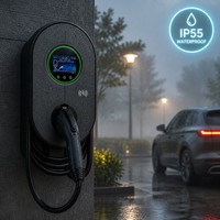 Station de recharge pour véhicules électriques MIDA 22 kW Type 2 AC 32A IP54 pour le stationnement sur le lieu de travail
