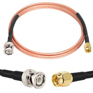 <span class=keywords><strong>Cable</strong></span> SMA macho a BNC macho de 6 pies, <span class=keywords><strong>Cable</strong></span> SMA a BNC <span class=keywords><strong>Cable</strong></span> adaptador RG316 SMA BNC <span class=keywords><strong>para</strong></span> aplicaciones RF/antenas/dispositivos LAN inalámbricos - Product Image 1