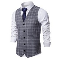 Gilet de Costume Homme Slim Noir Style Chinois pour Mariage, Cérémonie ou Affaires – Court, Respirant et Imperméable