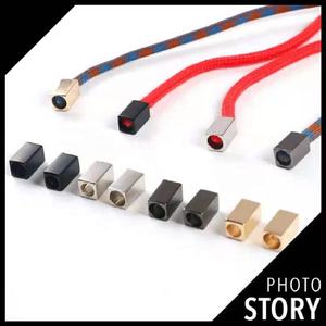 Tapón de extremo de cordón de electrochapado ecológico de alta gama, para ropa, cuerda de natación, Trunks, otros pantalones informales, T/T, venta al por mayor - Product Image 2