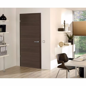 Porte en bois MDF moderne sur mesure, design composite de haute qualité pour la maison, pour chambre et villa, porte intérieure en bois et polymère - Product Image 4