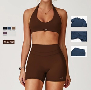 <span class=keywords><strong>Tuta</strong></span> <span class=keywords><strong>da</strong></span> ginnastica <span class=keywords><strong>da</strong></span> <span class=keywords><strong>donna</strong></span> su misura con reggiseni sportivi e pantaloncini Set di Leggings Fitness Yoga attivi - Product Image 1