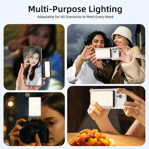 New ST168 sạc từ ngân hàng điện với hai mặt điền vào ánh sáng cho điện thoại máy ảnh ba màu chiếu sáng di động - Product Image 4