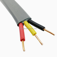 Flexibles BV/Bvr/BVV/BVVB/Rvv Kabel, zweiadrig und geerdet, elektrisches Kabel mit niedrigem Kupferanteil, PVC-isoliert, 1mm, 1,5mm, 2,5mm, 4mm, 6mm, 10mm, schwarz