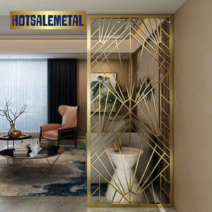 Pantalla económica de acero inoxidable 201 para uso en interiores y exteriores Fuente de diseño de línea simple Suministro del fabricante para sala de estar - Product Image 3