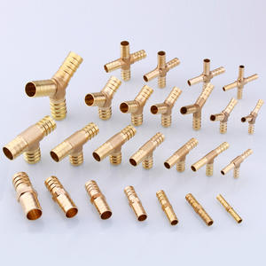 5/8 "16mm Tuyau ID/Tuyau Barb 90 Degrés L Angle Droit Coude Union Raccord Crossroad/Split Laiton Eau/Carburant/Air - Product Image 4