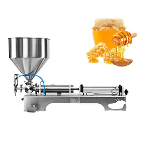 Cheap Price Single Head Manual Semi Auto Paste Filling Machine Cream With 5000 ml For Glass Plastic Bottles