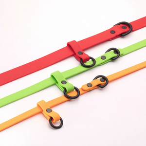 Correa de adiestramiento para perros de 2.45m, recubierta de PVC, con remaches, multifuncional, de cuero vegano, manos libres, doble extremo - Product Image 3