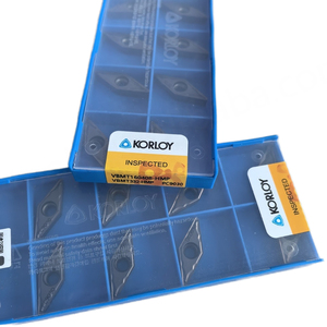 VBMT160408-HMP PC9030 Korloys Original Chine Plaquettes de tournage CNC en carbure de tungstène pour tournage interne, revêtement PVD/CVD, OEM - Product Image 1