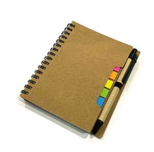 Wholesale <b>Sticky</b> <b>Notes</b> logo Customized Notebook Promotional Notebooks Simple Design with Pen and PE Sticker - Product Image 1