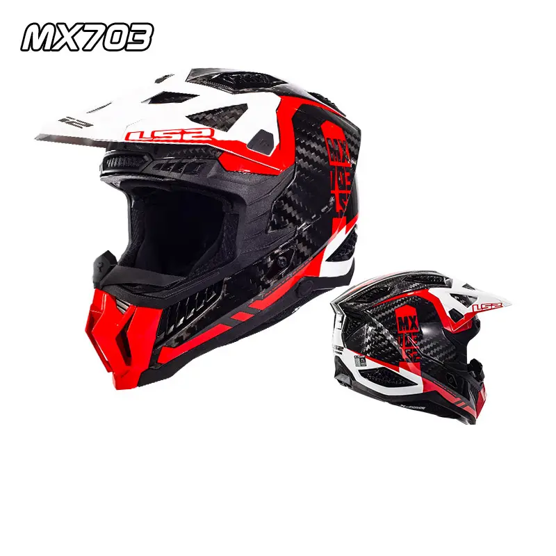 2023 nuovo LS2 MX703 X-FORCE 9K carbonio leggero MX caschi fuoristrada Motocross ECE casco da corsa Cascos para Moto Certificados