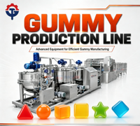 TG- Industriële Volledig Automatische Gummy Productielijn Servo Precisie Doseer Fruit Gummy Machine Met Koeltunnel