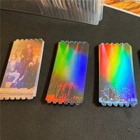 Billets d'invitation de mariage holographiques en papier de haute qualité pour restaurant VIP, billets de concert holographiques personnalisés pour événements, impression Kpop