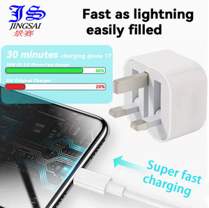 Precio de fábrica 35W UK Plug 25 Watt Power 2025 Adaptador móvil inalámbrico Tipo-C Usb C Cargador <span class=keywords><strong>IPone</strong></span> 17 - Product Image 3