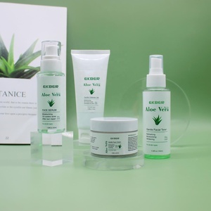 Ensemble de soins de la peau coréen à l'aloe vera hydratant et <span class=keywords><strong>anti</strong></span>-acné pour peaux noires, produits apaisants avec <span class=keywords><strong>crème</strong></span> <span class=keywords><strong>anti</strong></span>-acné - Product Image 2