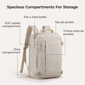 Mochila <span class=keywords><strong>de</strong></span> Viaje OEM <span class=keywords><strong>de</strong></span> Gran Capacidad, Transpirable, con Compartimento para Portátil y Zapatos, para <span class=keywords><strong>Viajes</strong></span> <span class=keywords><strong>de</strong></span> Negocios <span class=keywords><strong>de</strong></span> <span class=keywords><strong>Fin</strong></span> <span class=keywords><strong>de</strong></span> <span class=keywords><strong>Semana</strong></span> - Product Image 2
