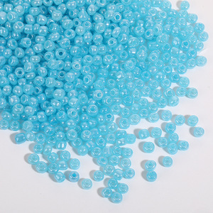 ลูกปัดแก้วทรงกลมสีครีมขนาด2มม. เครื่องประดับทำมือทำต่างหูทำมือแบบ DIY คุณภาพสูง - Product Image 2