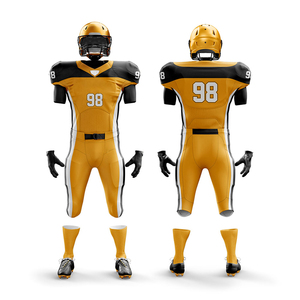 Uniformes de Fútbol Americano de Diseño Personalizado a Bajo Precio, Venta OEM, Uniforme de Fútbol Americano Juvenil de Alta Calidad al 100% - Product Image 1