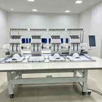 Máquina de Bordar Automática Profesional YS-1201CT, 9/12/15 Agujas, Área de Trabajo de 360x510 mm, Alta Velocidad de 1000 RPM, Adorno con Hilo