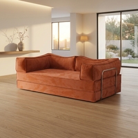 Ensemble de canapé d'angle moderne en tissu de lin durable et écologique avec rembourrage en éponge, livraison directe, mobilier de maison pour appartement aux États-Unis