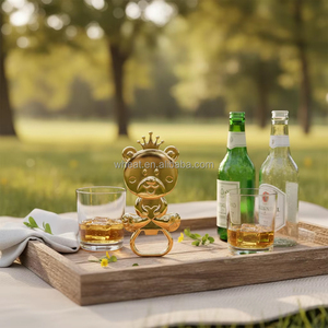 <strong>Baby</strong> Shower Favors Gifts Crown Bear Bottle Opener Key Ring Tools Wedding Favors Holiday Giveaways <strong>for</strong> Guests - Product Image 2