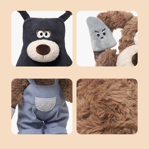 Búp bê gấu bông xoăn mềm mại và dễ thương tùy chỉnh đồ chơi nhồi bông Ngày lễ tình nhân đồ chơi thú nhồi bông bạn đồng hành của - Product Image 3