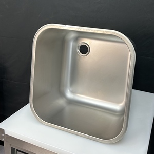 Fregadero de cocina bajo encimera cuadrado hecho a mano de acero inoxidable comercial VICTORY KITCHEN para suministros de Hotel y restaurante - Product Image 6