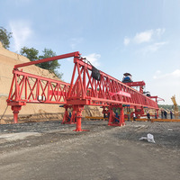 Grúa lanzadora de viga de puente de armadura de 140 toneladas para fabricante ferroviario