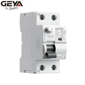 GEYA-cargador para coche, dispositivo GYL9 2P 30mA A + EV 32-40A AC DC RCCB para EV Charger 100amp elcb precio 30ma 40a