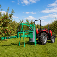 Machine de récolte hydraulique pour arbres fruitiers, entraînée par prise de force de tracteur, pour la récolte des olives, noix, amandes et noix de pécan dans les vergers
