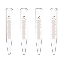 2024 gros laboratoire fond conique haute borosilicate 3.3 tube à centrifuger en verre