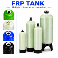 Réservoir FRP pour purification d'eau, large ouverture, résistant à la pression, circulation de l'eau, capacité 250L-10000L, productivité 750L/heure