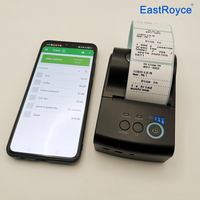 Imprimante d'étiquettes mobile BT/WiFi de 2 pouces très économique, compatible avec Loyverse POS (Android/iOS), utilisée pour l'étiquetage des articles