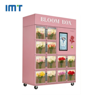 Máquina Expendedora de Flores Automática Comercial Inteligente 24/7, Refrigerada, de Acero Inoxidable, con Pantalla Táctil y Función SDK, Venta al Por Mayor