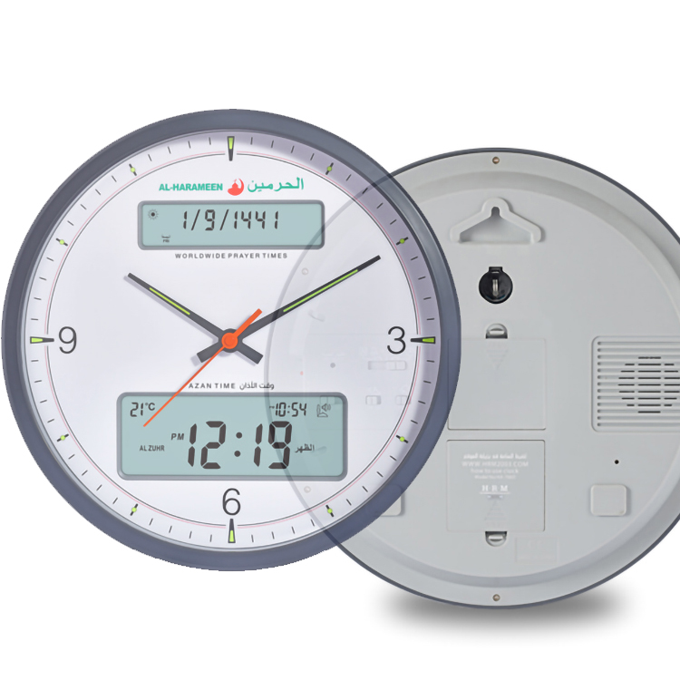 Настенные часы azan для украшения дома, светодиодные цифровые часы с ЖК-дисплеем, современные часы для исламского декора