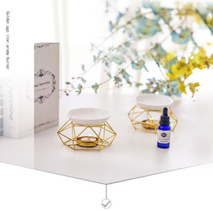 Aroma <strong>Oil</strong> <strong>Burner</strong> Geometric Ceramic Essential <strong>Oil</strong> Candle Holder Wax Melting <strong>Burner</strong> Heater Melter <strong>Fragrance</strong> - Product Image 2