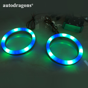 Anneaux lumineux LED universels RGBW en coton à commande par application, effet de poursuite, feux de jour, 140 mm - Product Image 6