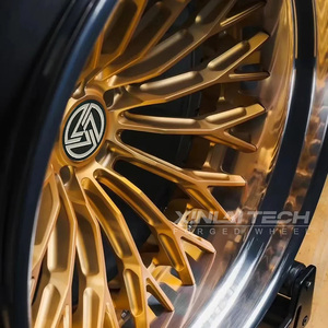 ล้อแม็กซ์ XINLAI แบบฟอร์จสั่งทำพิเศษ สีทองปัดเงา 3 ชิ้น ขนาด 20 21 นิ้ว 5x114.3 ขอบโครเมียมแบบ Step Lip สำหรับ Lexus LM Luxury MPV Show Van C - Product Image 3