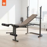 Banc de musculation pliable en acier réglable LIVEUP pour l'entraînement à domicile, la salle de sport, l'entraînement physique, la musculation, la presse, la musculation