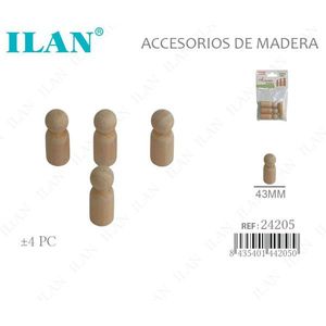 Il Pupazzo di Legno da 43 mm per Lavoretti Creativi - Product Image 2