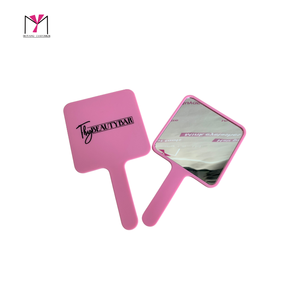 Miroir de poche en forme de cœur, en plastique, personnalisé, portable, avec votre logo, disponible en plusieurs couleurs - Product Image 4