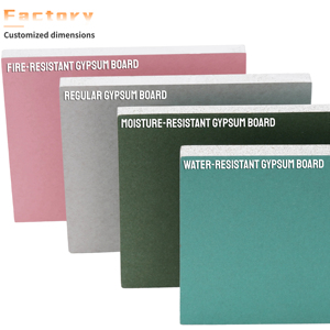 Không thấm nước chống cháy âm thanh bằng chứng cách điện khuôn mẫu trang trí sợi vách thạch cao tấm thạch cao trần thạch cao giá - Product Image 2